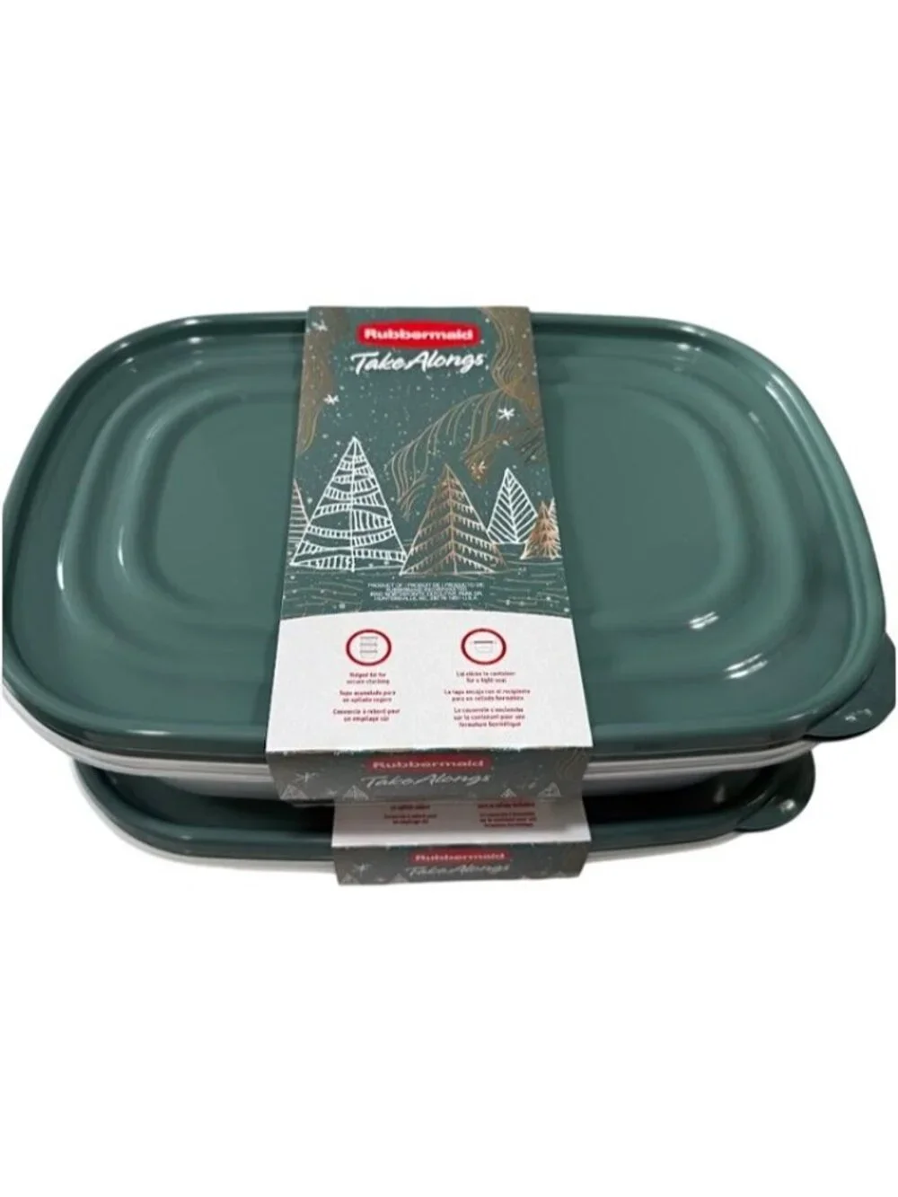 Rubbermaid TakeAlong Rectangle Food Storage Containers 4 Pack